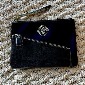 Vera Wang Black Clutch Wristlet Handbag